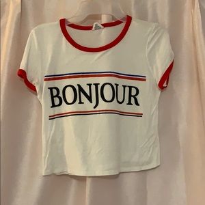 Funky Pink cropped T-shirt